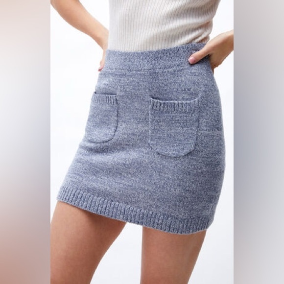 Free People Voila Sweater Knit Mini Skirt Size Small - Picture 2 of 7